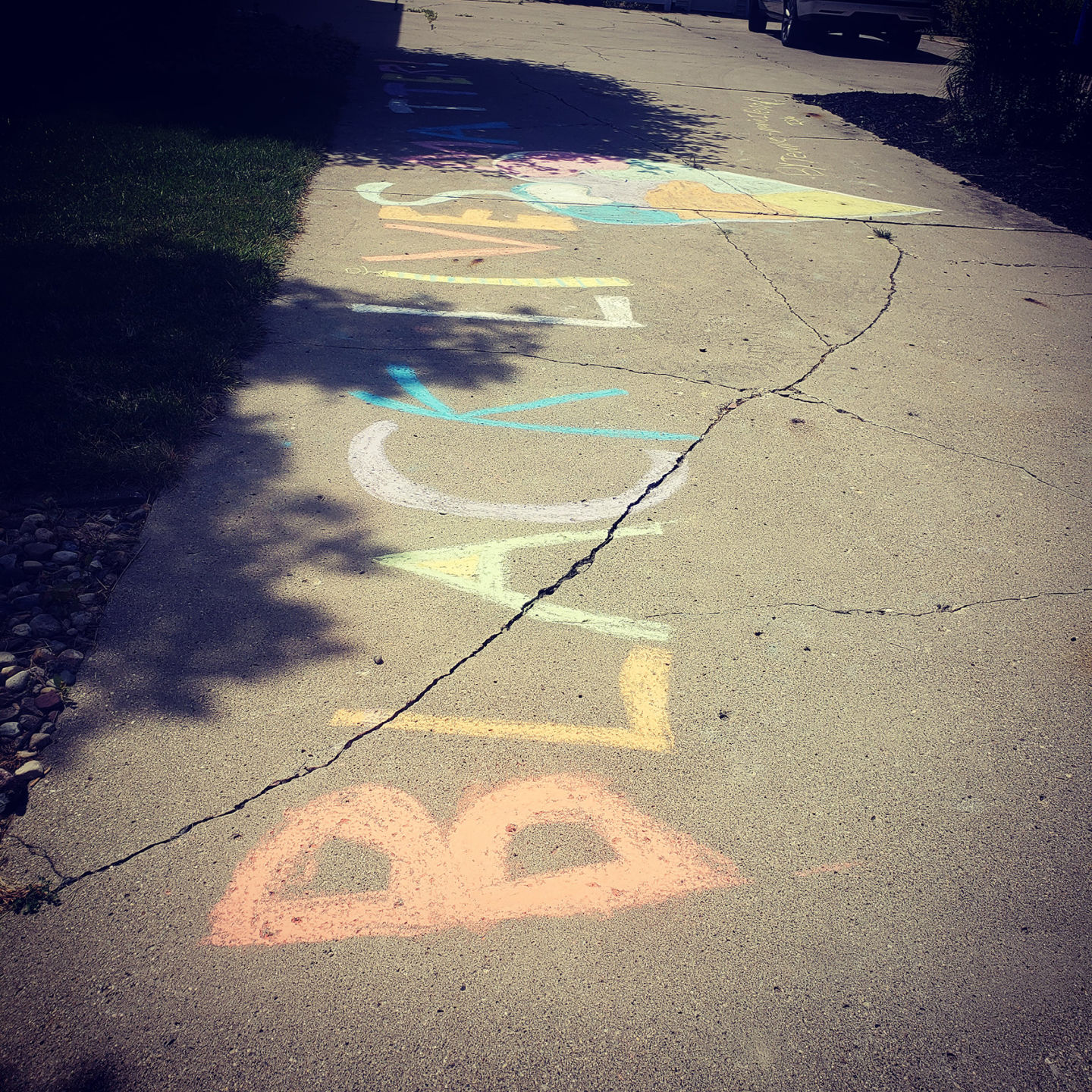 Spencer Black Lives Matter chalk mural